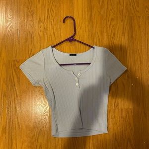 Brandy Melville blue zelly top floral